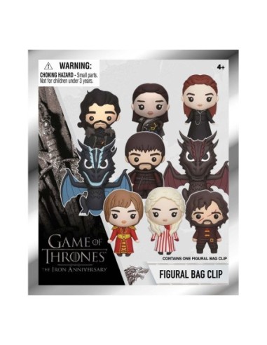 Game of Thrones 3D PVC Bag Clips  Series 1 Display (24)