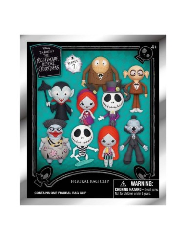 Nightmare before Christmas Charm 3D PVC Bag Clips Series 7 Display (24)