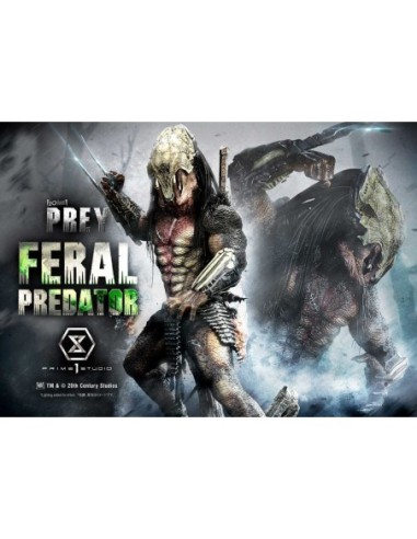 Prey (Movie) Museum Masterline Series Statue 1/3 Feral Predator Deluxe Version 89 cm