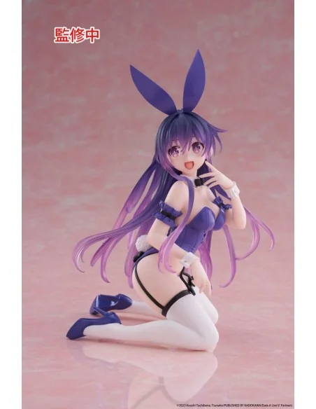 Date A Live V PVC Statue Desktop Cute Figure Tohka Yatogami Bunny Ver. 13 cm