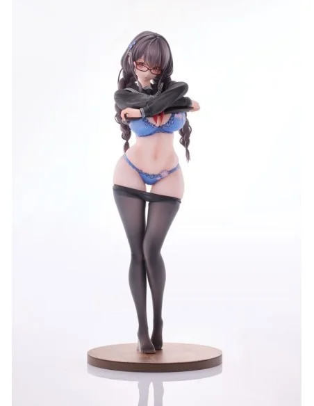 Original Character PVC 1/6 Gap Glasses Girl Who Doesn't Want To Take Physical Education Class 28 cm  Uya