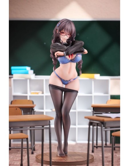 Original Character PVC 1/6 Gap Glasses Girl Who Doesn't Want To Take Physical Education Class 28 cm