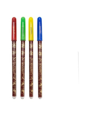 Harry Potter Gel Pens 4-Pack Colourful Crest