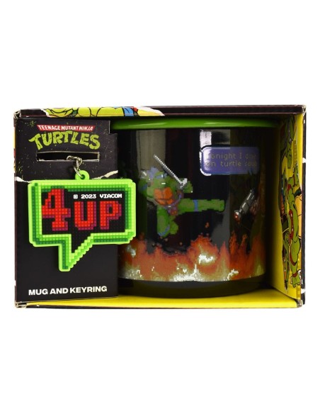 Teenage Mutant Ninja Turtles Enamel Mug and Keychain Set