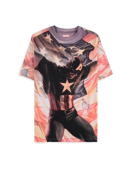 Captain America Brave New World T-Shirt Digital American  Difuzed