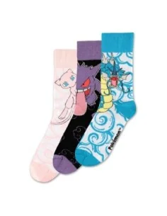 Pokémon Socks 3-Pack Crew 39-42