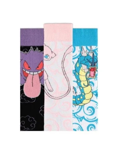 Pokémon Socks 3-Pack Crew 39-42