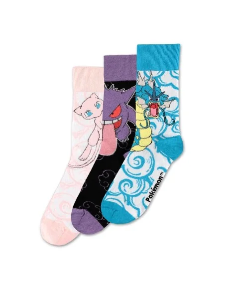 Pokémon Socks 3-Pack Crew 43-46