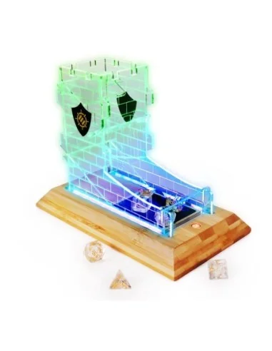 Enhance Tabletop Series LED Dice Tower with Dice Set Clear