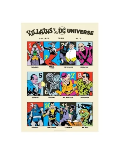 DC Comis Art Print 90th Anniversary Villains Limited Edition 42 x 30 cm