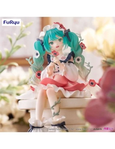 Hatsune Miku Noodle Stopper PVC Statue Hatsune Miku Flower Fairy Anemone 14 cm  FURYU