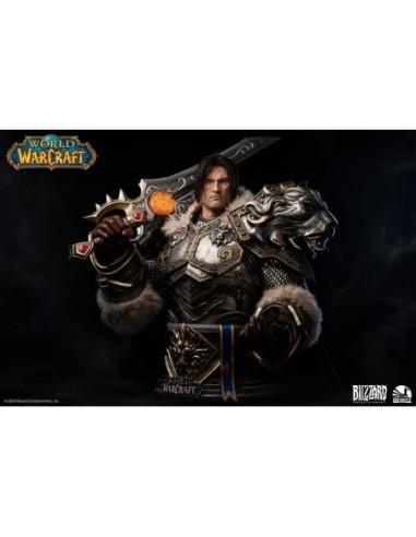 World of Warcraft Life Size Bust 1/1 Varian Wrynn 120 cm