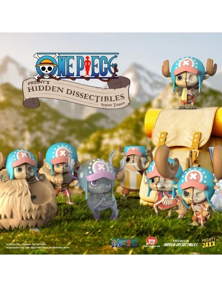 One Piece: Freeny's Hidden Dissectibles Series 3 Chopper 4 inch Vinyl fig Blind Box Display (6)