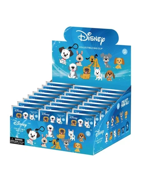 Disney Dogs 3D Foam Bag Clips Series 1 Display (24)