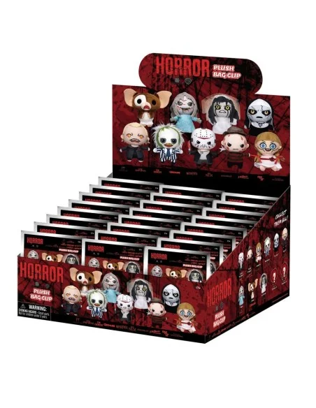 Horror Plush Bag Clips Display (24)