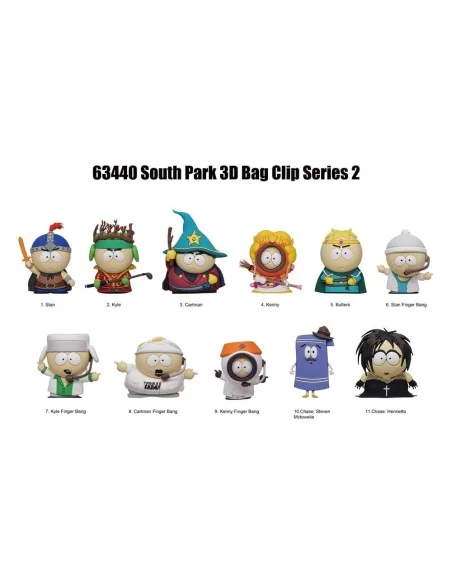 South Park 3D PVC Bag Clips Series 2 Display (24)