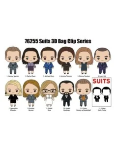 Suits 3D PVC Bag Clips Series 1 Display (24)