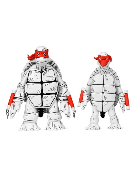 Teenage Mutant Ninja Turtles (Mirage Comics) afs 2-Pack Black and White First Turtles 18 cm