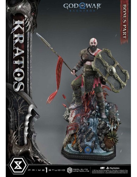 God of War: Ragnarok Real Elite Masterline Series Statue 1/3 Kratos Ultimate Bonus Version 95 cm