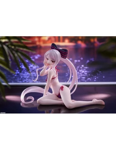 Overlord PVC Statue Desktop Cute Figure Shalltear Swimsuit Ver. 13 cm