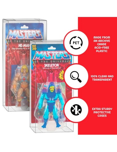 10 X Protector Pet 0.40 Mm Masters of the Universe  Blister Mattel Motu Origins  Evoretro