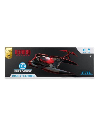 Batman Beyond Batman & The Batmobile Gold Label 53 cm