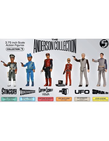 The Anderson Collection Retro Action Figures Wave 1 10 cm Assortment 6 pcs