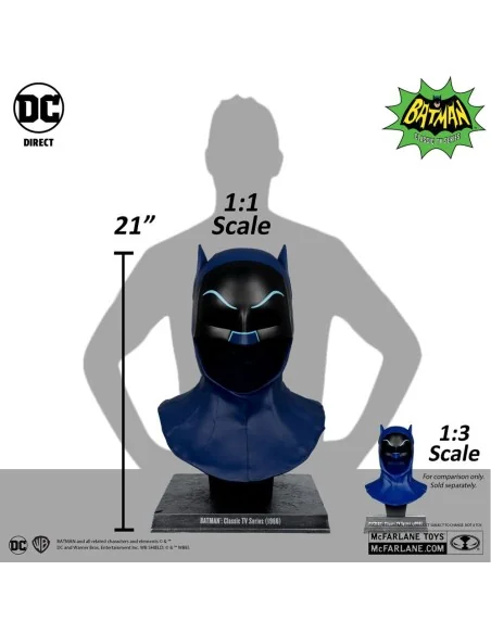 Batman 1966 DC Direct Replica 1/1 Batman Cowl 53 cm