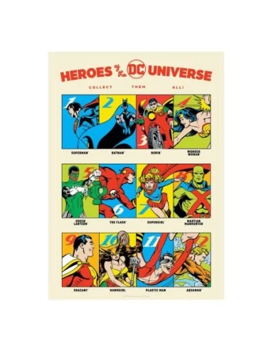 DC Comis Art Print 90th Anniversary Heroes Limited Edition 42 x 30 cm  Fanattik