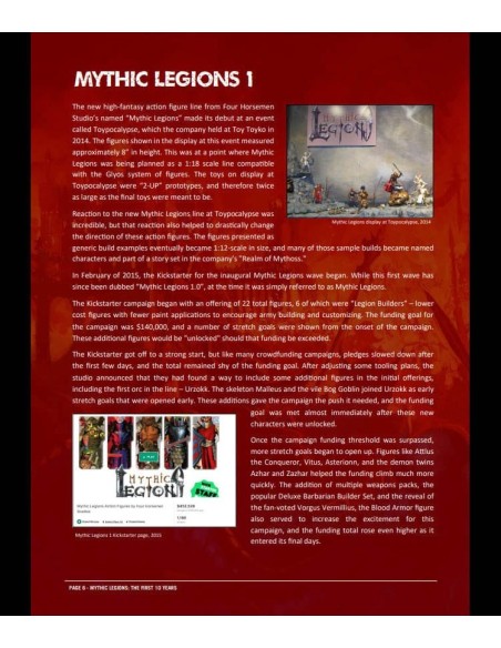 Mythic Legions: The First 10 Year Book Hardcover