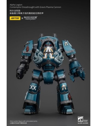 Warhammer The Horus Heresy Action Figure Alpha Legion Contemptor Dreadnought with Gravis Plasma Cannon 25 cm