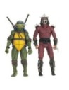 Teenage Mutant Ninja Turtles (1990 Movie) Action Figure Roof Top Battle Shredder vs Leo 18 cm  Neca