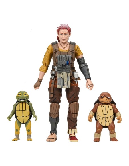 Teenage Mutant Ninja Turtles (The Last Ronin The Lost Years) Action Figure Grammy April with Baby Yi & Moja 18 cm