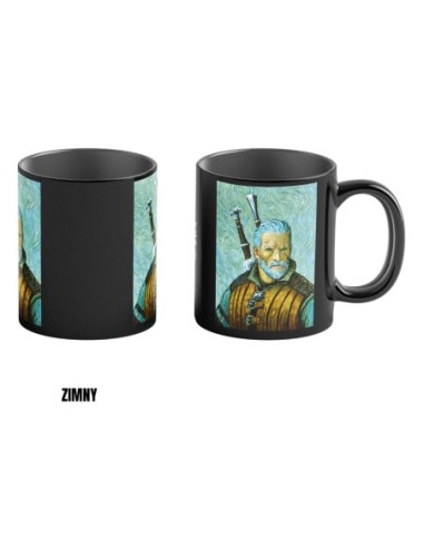 The Witcher III: Wild Hunt Game Art Chronicles Heat Change Mug Geralt inspired by Vincent van Gogh 450 ml