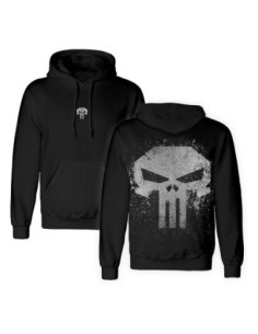 Punisher Hooded Sweater Skull With Metallic Ink