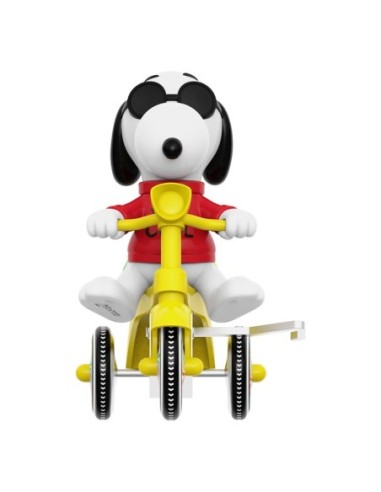 Peanuts Super Cycles Action Figure Joe Cool (Red with Yellow Trike) 13 cm  Super7