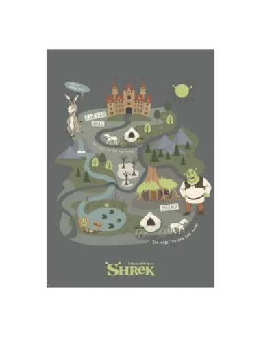 Shrek Art Print Journey to Far Far Away Limited Edition 42 x 30 cm