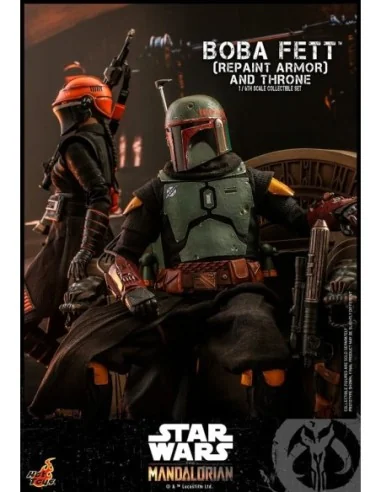 Star Wars: The Mandalorian Action Figure 1/6 Boba Fett Repaint Armor and Throne Special Edition 30 cm