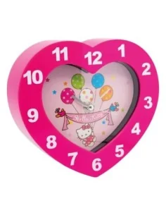 Sanrio Wall Clock Hello Kitty Heart Shaped