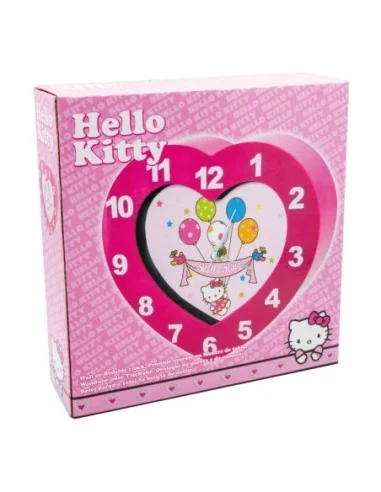 Sanrio Wall Clock Hello Kitty Heart Shaped