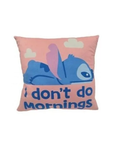 Lilo & Stitch Pillow Stitch I don't do mornings 40 cm  Konix