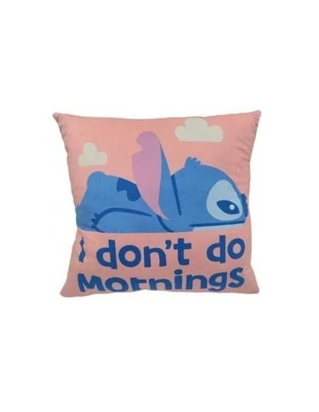 Lilo & Stitch Pillow Stitch I don't do mornings 40 cm  Konix