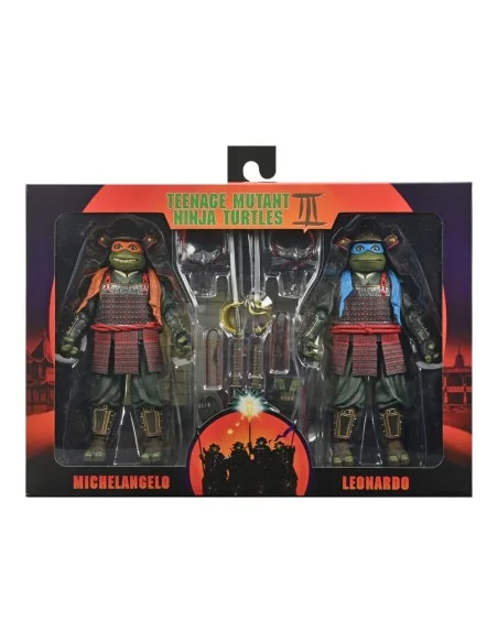 Teenage Mutant Ninja Turtles III Action Figure 2-Pack Leonardo & Michelangelo 18 cm