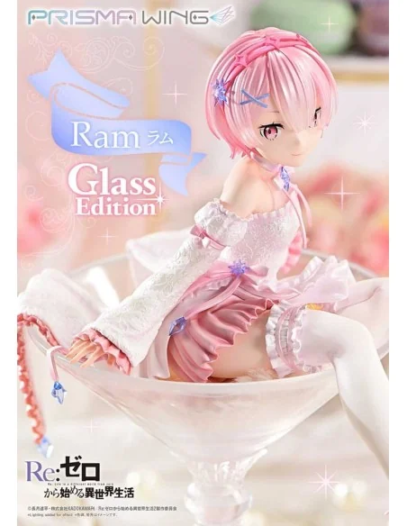 Re:ZERO Starting Life in Another World Prisma Wing PVC Statue 1/7 Ram Glass Edition 24 cm