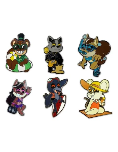 Five Nights at Freddy's Enamel Pins Set Popgoes Beach 3 cm (6)