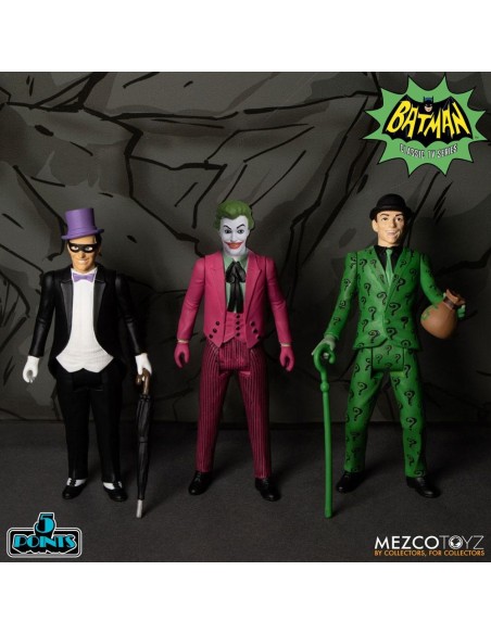 Batman 1966 Deluxe Box Set 7 Action Figures 5 Points 9 cm - 24 - 