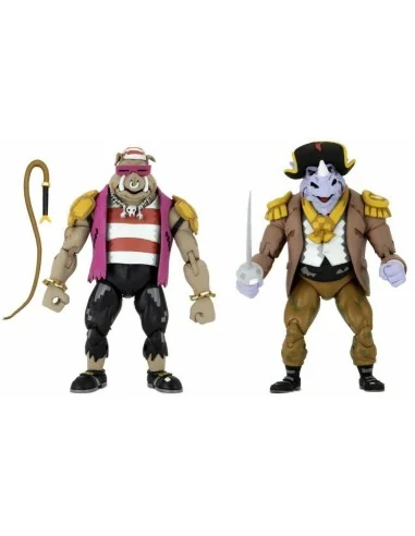 Neca Turtles in Time 2-Pack Pirate Rocksteady & Bebop 18 cm - 2