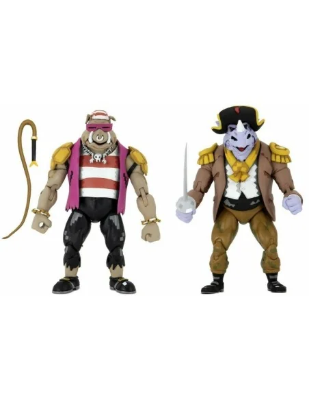 Neca Turtles in Time 2-Pack Pirate Rocksteady & Bebop 18 cm - 2