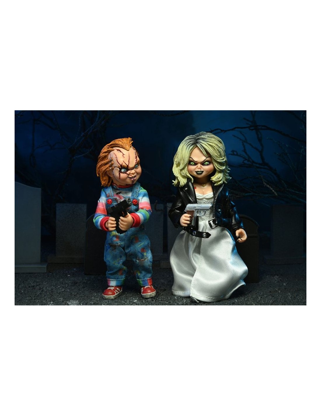 Chucky And Tiffany 2 Pack Bride Of Chucky 20 Cm