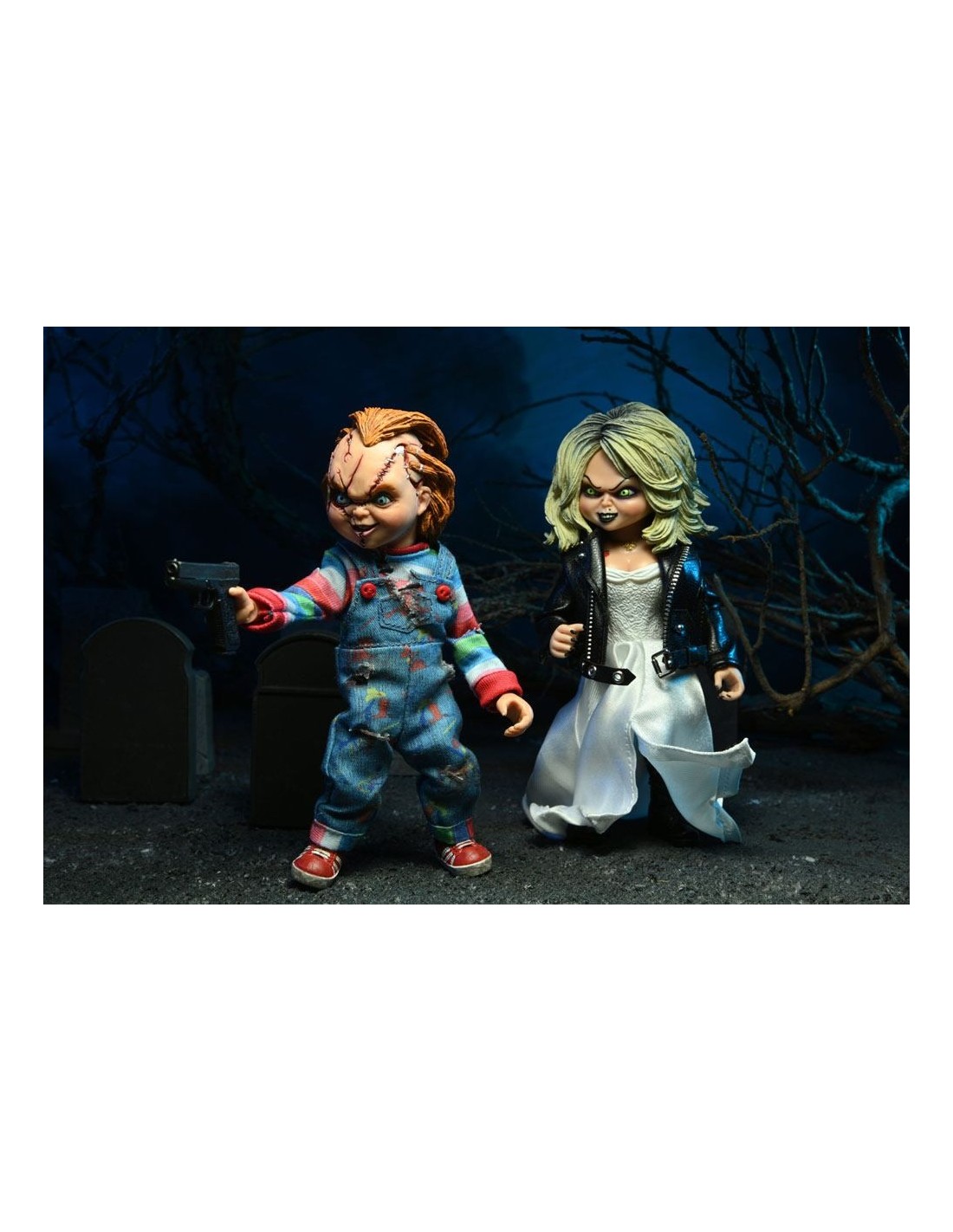Chucky And Tiffany 2 Pack Bride Of Chucky 20 Cm